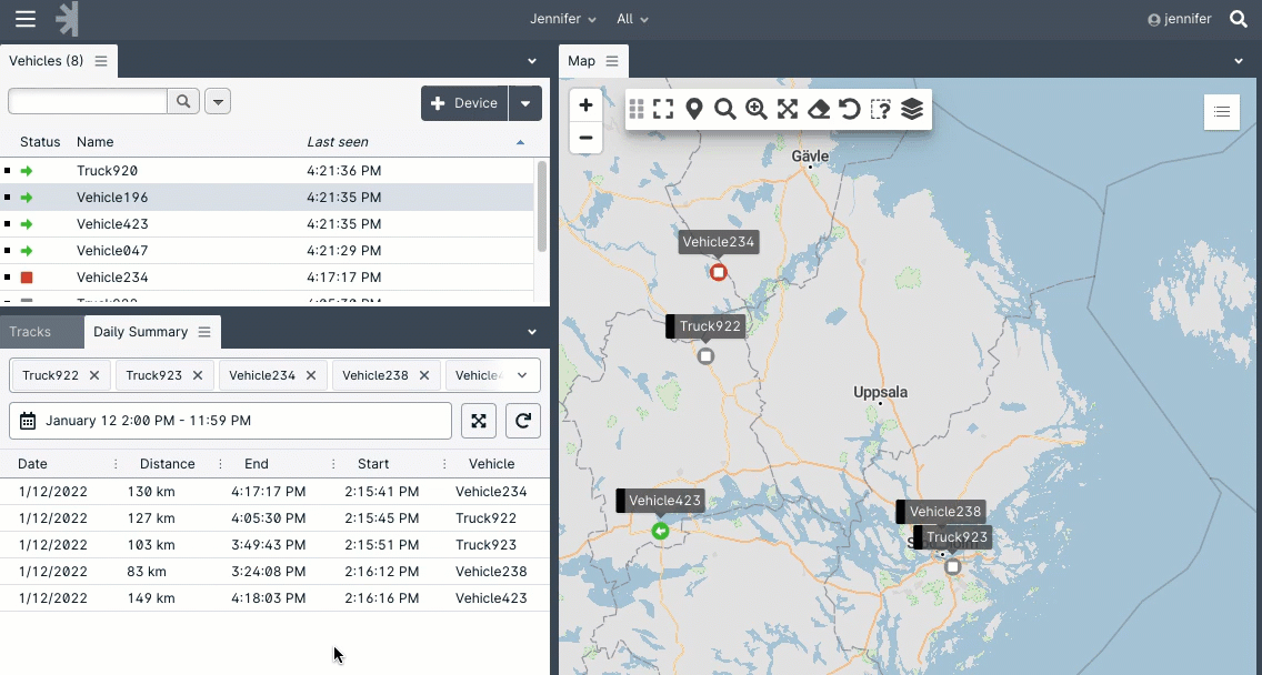 Bounding boxes in the Daily Summary