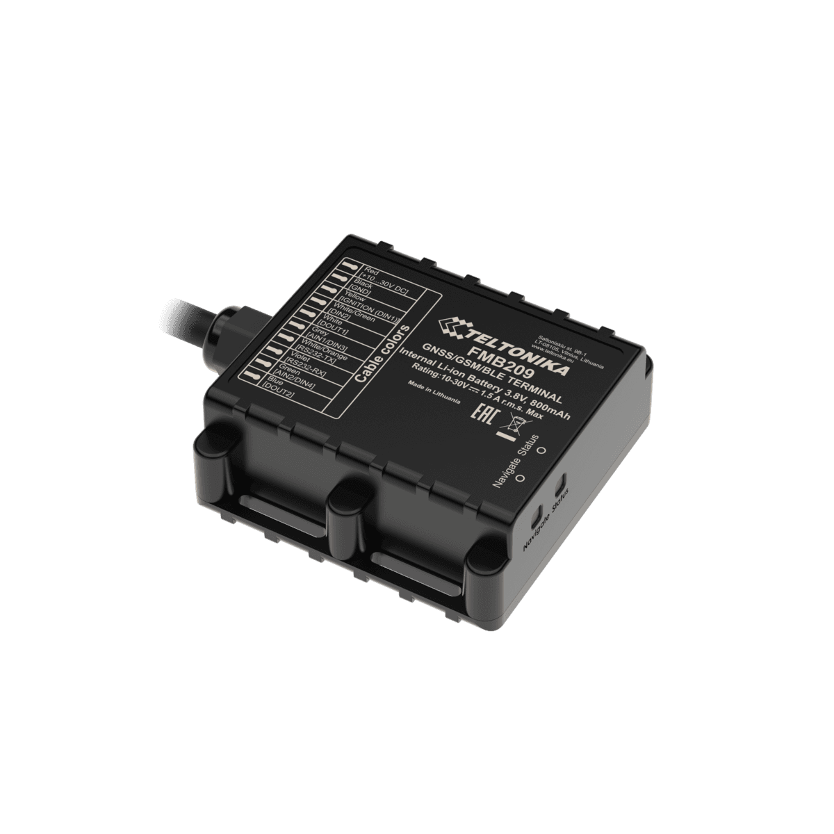 Teltonika FMB209 tracking device supported by GpsGate